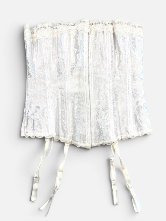 Frederick’s of Hollywood Other - Frederick’s of Hollywood Vintage Bridal Lace-up Corset Bustier NWOT Size 36